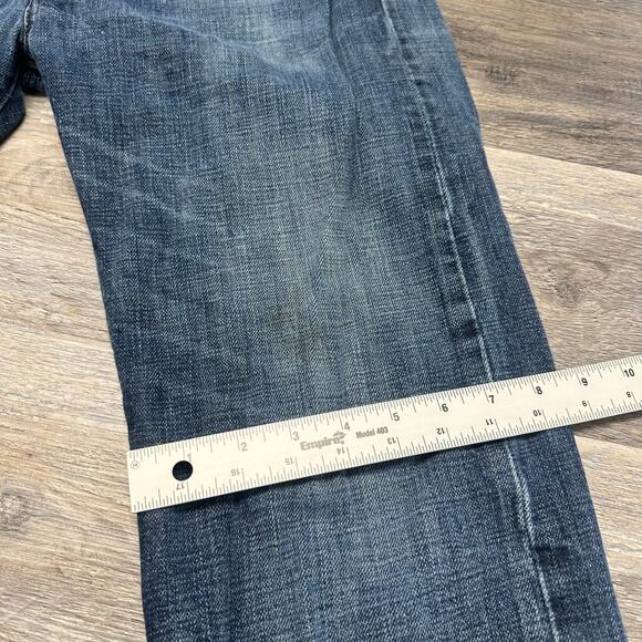 Levi's 501 Red Tab Faded Blue Mens 32x30 Straight Leg Button Fly Mid Wash Jeans - Picture 10 of 14